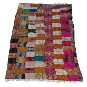 Écharpes et châles de luxe pour femmes, 100 % coton, motifs en patchwork de soie, style européen et américain, tendance estivale, extrêmement élégants - Product Image 2