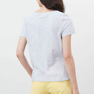 Women's Regular Fit Crew Neck Solid Color Short Sleeve T-Shirt Lightweight Breathable Cotton Jersey Casual Spring Summer Wear - Product Image 6