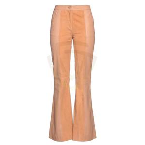 Pantalon évasé en cuir pour femme, taille élastique, sur mesure, haute qualité, respirant, idéal pour l'hiver - Product Image 1