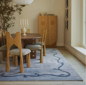 Alfombras de Lana Hechas a Mano con Diseño Geométrico Moderno, Ecológicas, Antideslizantes, Acolchadas, de Pelo Medio, Tamaño Personalizado, para el Hogar o para Rezar - Product Image 6