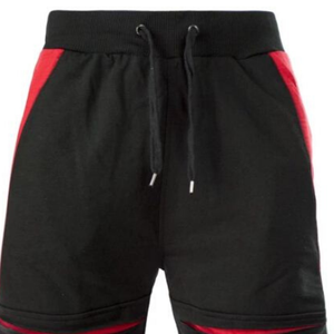 กางเกงขาสั้นลำลองผู้ชายขายส่งสำหรับฤดูร้อน สีพื้น ไซส์ใหญ่ เป็นมิตรกับสิ่งแวดล้อม แห้งเร็ว ระบายอากาศได้ดี ผลิตจากโพลีเอสเตอร์/ผ้าฝ้ายแคนวาส มีเชือกผูก - Product Image 4