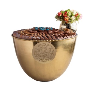 Cuenco para servir de chocolate de diseño clásico, cuenco de chocolate de hierro de metal de alta calidad para mesa, cuenco decorativo para servir de chocolate - Product Image 1