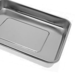Pack of 3 Manual Medical Trays Stainless Steel Rectangular Laboratory Trays <b>Small</b> Instrument Tray CE Certified 1 Year Warranty - Product Image 3