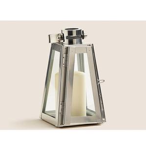 Farolillos de hierro pequeños, color blanco oxidado, para velas, con impresión personalizada, para decoración navideña del hogar, venta al por mayor. - Product Image 2