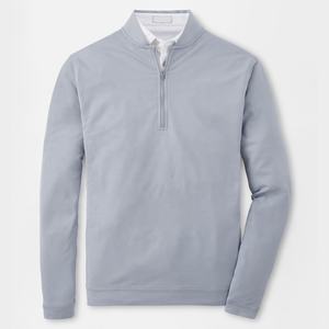 Logotipo personalizado Hombres de gran tamaño Slim Fit Cómodo Suave Color sólido Manga larga Fleece Warm Quarter Zip - Product Image 1