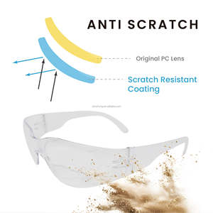 ANSI Z87+ Certified frameless light weight protective eyewear for heavy industrial - Product Image 4