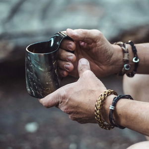 Engraved Polished Eco-Friendly Viking Animal Drinking Horn Cup Handmade Natural Buffalo Horn Mug Custom Logo Medieval <b>Beer</b> - Product Image 3