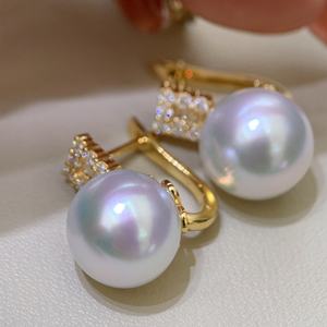 Pendientes de Perlas Edison de Agua Dulce, Versátiles, Plata S925 con Luz Intensa, Diseño Simple y Elegante - Product Image 2