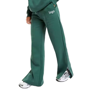 Customized <b>Women's</b> <b>Baggy</b> <b>Joggers</b> Flared Sweatpants with Pockets Winter Pants OEM Service Custom Logo And Design Reasonable Price - Product Image 1