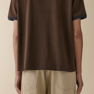 Camiseta Casual de Diseño Elegante para Hombre, Color Sólido, Alta Calidad, Corte Holgado, Estilo Moderno, Cuello Redondo, Diseño 2026 - Product Image 5