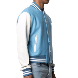OEM Unisex Stylish Varsity <b>Jacket</b> For High Quality Canvas Stand Collar Custom Logo Latest Fashionable Design Varisty <b>Jacket</b> - Product Image 3