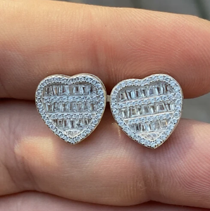 925 Sterling <b>Silver</b> 925 Earrings Iced Out VVS Moissanite Diamond <b>Studs</b> for Women Earrings Jewelry Gift Indian Supplier - Product Image 5