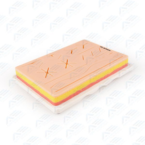 Almohadilla de práctica de sutura profesional con diseño mejorado y base antideslizante, malla protectora integrada, diseño resistente al desgarro - Product Image 1