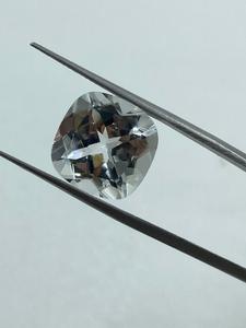 Top Quality White <b>Colour</b> Natural White Topaz Loose Gemstone <b>Cushion</b> Cut 27.00CTS 14mm For Jewelry Making - Product Image 3