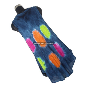Vestido largo de rayón con diseño tie-dye para mujer, estilo casual, maxi, nuevo diseño de vestido para mujer. - Product Image 2
