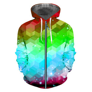 Sudadera con capucha y cremallera de algodón grueso con logo sublimado, tallas grandes, para hombre y mujer, sudadera con capucha para hermandades y fraternidades - Product Image 4