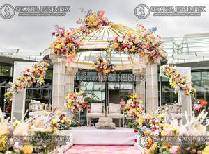 Moderno y Novedoso Mandap de Boda de Plástico Reforzado con Fibra, Estilo Playa para Exteriores, Disponible en India, OEM/ODM - Product Image 2
