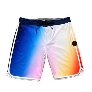 กางเกงขาสั้นชายลำลองสำหรับฤดูร้อน เอวกลาง แห้งเร็ว ระบายอากาศได้ดี เหมาะสำหรับวิ่งและชายหาด ผ้าสี่ทิศทางยืดหยุ่น ลายดอกไม้ สำหรับว่ายน้ำ - Product Image 5