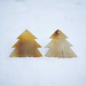 Colgante Navideño de Cuerno Natural de la Mejor Calidad, Adorno para Árbol de Navidad, Decoración Ecológica para las Fiestas, Venta al Por Mayor, Forma Personalizada - Product Image 1