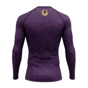 Purple Long Sleeve Compression <b>Shirt</b> Fitness Training Gym Workout Breathable Quick Dry Athletic Performance Sportswear Custom - Product Image 2