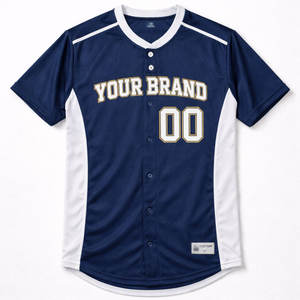 ผู้ผลิตเสื้อเบสบอลแบบติดกระดุมตามสั่ง เสื้อแข่งแบบซับลิเมชั่นสำหรับทีมและลีก - Product Image 4