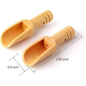 20 mini cucchiai monouso in bambù e legno per sali da bagno, tè, detersivo in polvere, caramelle - Product Image 2