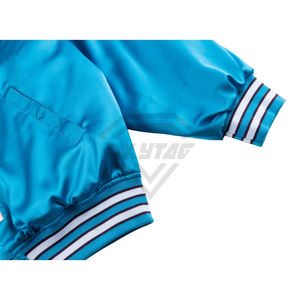 High Quality Men's Satin Varsity <b>Jacket</b> New Design <b>Winter</b> <b>Jacket</b> with Custom Embroidery Hot Sale Wholesale Cheap Price OEM - Product Image 5
