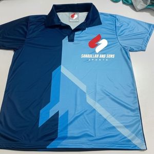 เสื้อโปโลผู้ชาย โพลีเอสเตอร์ สกรีนโลโก้ได้ แขนสั้น ใส่สบาย ระบายอากาศดี เสื้อโปโลลำลองสำหรับเล่นกีฬากอล์ฟ - Product Image 1