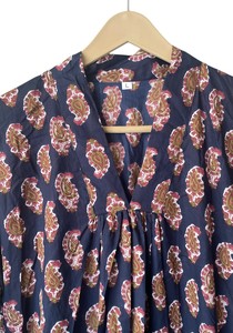Robe longue 100 % coton pour femme, la plus vendue, faite à la main, style bohème décontracté, imprimé léopard, douce, pour l'été et la plage - Product Image 2