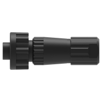 Connecteur industriel femelle 6 broches, étanche IP67, 2A 250V, avec contact en laiton et boîtier en nylon