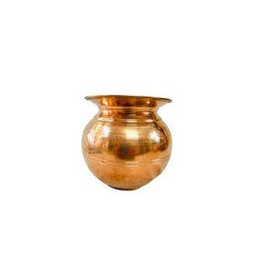Kalash de Latón Hecho a Mano de 6 Pulgadas, Artículo para Pooja, Vajilla Artesanal - Product Image 4