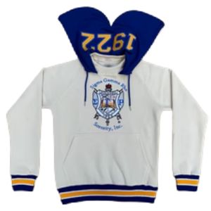 เสื้อฮู้ด Sigma Gamma Rho Prep SGRho สีน้ำเงินทอง พรีเมียม เสื้อผ้ากรีก ยูนิเซ็กส์ เสื้อสเวตเชิ้ตชมรมนักศึกษา - Product Image 1
