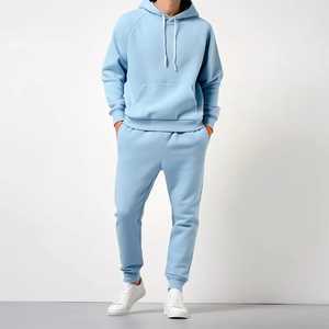 Conjunto Deportivo para Hombre, Estilo Urbano Americano, Moderno y Duradero, de Felpa, 2 Piezas, MOQ Bajo, Ropa Deportiva de Moda 2026 - Product Image 1