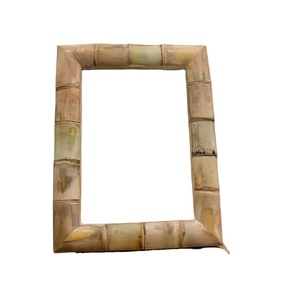 Cadre photo de mariage en MDF fait à la main avec bordure dorée, taille personnalisée, style vintage, cadre photo décoratif de haute qualité - Product Image 1