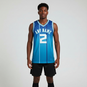 เสื้อบาสเก็ตบอลผู้ชายขายส่ง ปี 2026 ปักลายตามสั่ง พิมพ์ลายแบบระเหิด ระบายอากาศได้ดี ไซส์ใหญ่ แขนกุด โพลีเอสเตอร์ 100% - Product Image 5