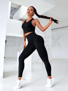 Proveedor OEM de Ropa Deportiva para Mujer, Pantalones de Yoga de Cintura Alta, Leggings de Tallas Grandes para Mujeres con Sobrepeso, Conjunto de Leggings y Sujetador Deportivo de Tallas Grandes - Product Image 3