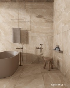 Pietra Ardesia Camel Premium Porcelain Tiles | Warm Camel Stone Aesthetic Natural Veining | <b>Matte</b> | 60x120cm | Interior <b>Outdoor</b> - Product Image 1