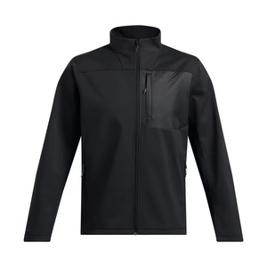 Comfortable Lightweight Canvas Breathable Windproof <b>Vintage</b> Winter <b>Windbreaker</b> Jacket Hooded Stand Collar Front Logo Men's - Product Image 1