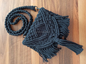 กระเป๋าคลัทช์เชือกไหมโบฮีเมียน งานแฮนด์เมด พับได้ ดีไซน์แฟชั่น สำหรับเทศกาลอีสเตอร์และคริสต์มาส - Product Image 5