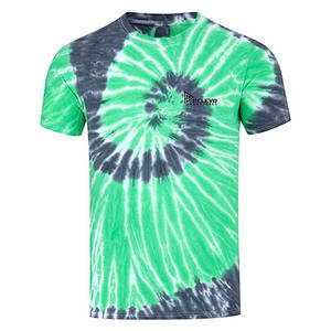 T-shirt unisexe surdimensionné tie-dye, prix d'usine, vente en gros |   Tissu tissé, T-shirt d'été à manches courtes en tissu 100% coton - Product Image 1