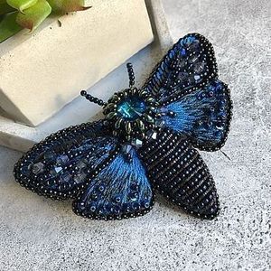 MD HANDICRAFTS Handmade Fashion Embroidery Beaded Brooch with Fine Craftsmanship for Children's & Women's Wedding Occasions - Product Image 3
