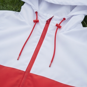Custom Two-Piece Windbreaker Shorts Hoodie Set for Men Streetwear Rain Tracksuit Lightweight & Quick Dry <b>Wind</b> <b>Breaker</b> Suit - Product Image 5