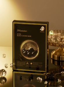 Masque au caviar noir actif JMSOLUTION |   30ML*10EA |   Réparation de la barrière d'hydratation | Extrait de caviar Acide hyaluronique |   K-beau - Product Image 4