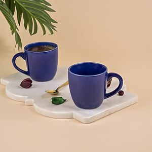 Midnight Blue Ceramic Tea <b>Cup</b> <b>Set</b> of 2 - Product Image 4