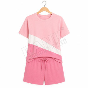 Conjuntos de camiseta y pantalones cortos para mujer de estilo único y calidad premium, hechos en Pakistán, conjunto de 2 piezas, conjuntos de algodón para mujer - Product Image 3