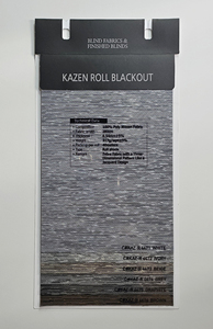 Rollo de tela textil coreana KAZEN ROLL BLACKOUT horizontal moderna lisa de alta calidad para cortinas. - Product Image 6