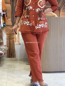 ชุดเซ็ตผ้าฝ้าย Tesla Slub ดีไซน์ใหม่ งานปักพร้อมงานลูกไม้ Fumka - Product Image 2