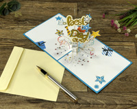 Las mejores tarjetas de felicitación 3D para papá personalizadas y diseñadas para la tarjeta de regalo del día del padre del fabricante HMG de Vietnam