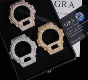 Premium Custom DW6900 Compatible <b>Watch</b> Stainless Steel Iced Out Luxury Mod Edition Custom DW6900 Style Metal <b>Case</b> <b>Watch</b> - Product Image 4