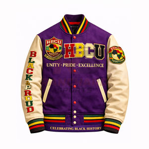 Chaqueta ligera para hombre estilo HBCU, cómoda y personalizada, chaqueta universitaria, chaqueta de colegio, chaqueta varsity hecha a medida. - Product Image 1